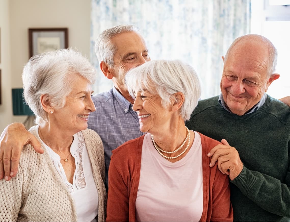 Happy people enjoying their time in Senior Living