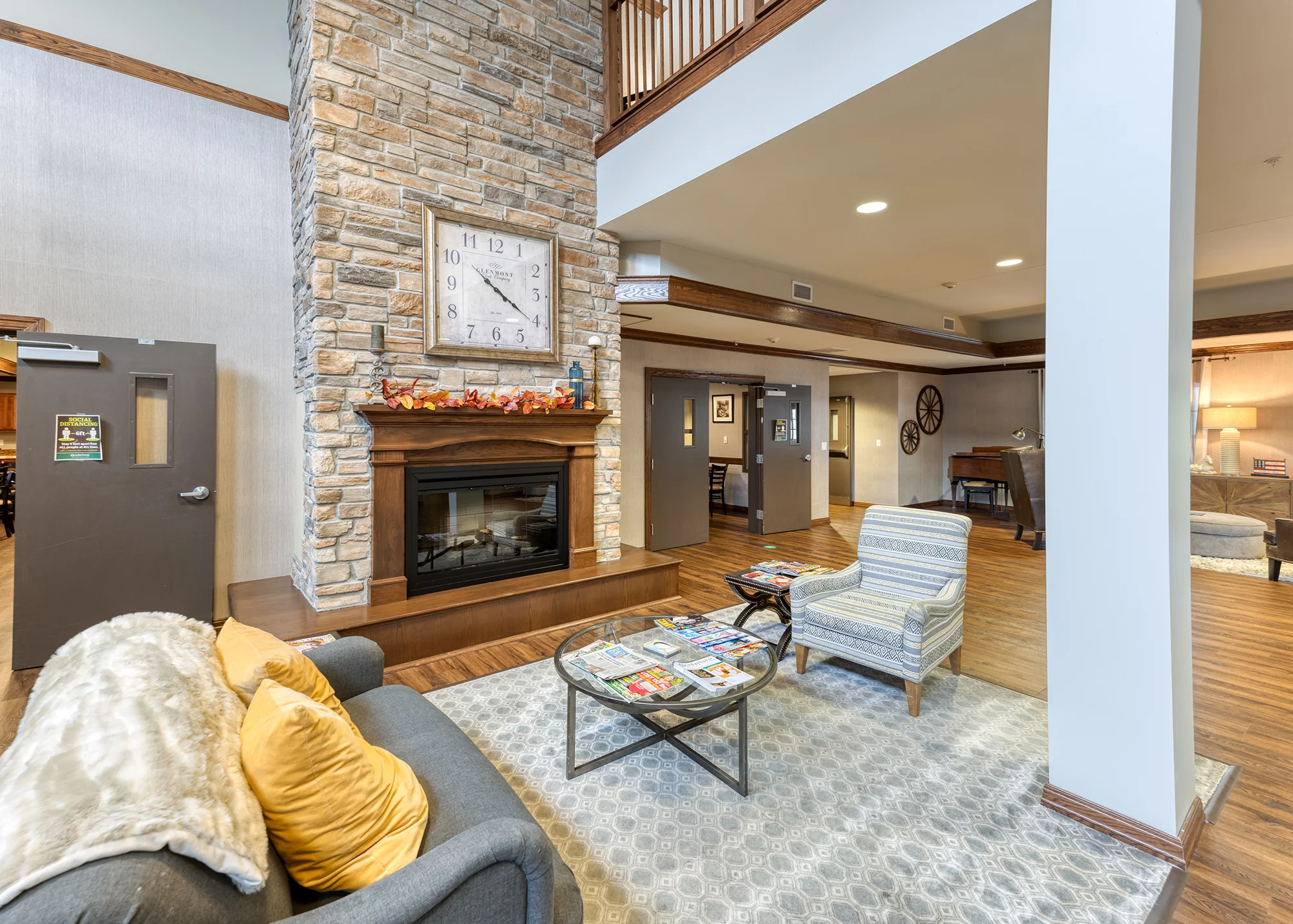 Beautiful lobby/waiting area at Addington Place at Shiloh