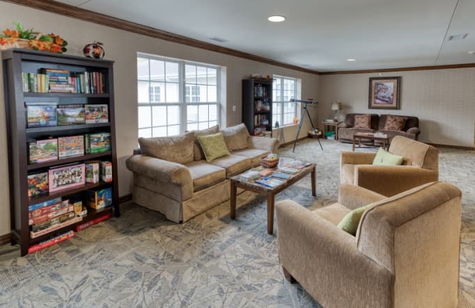 Library & Game room at Addington Place at Shiloh