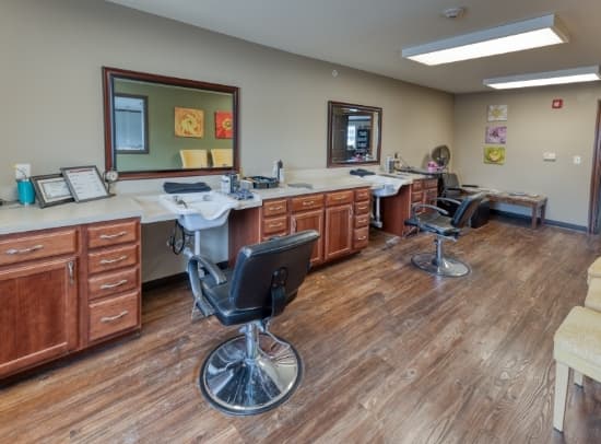 The beauty salon at Addington Place at Shiloh